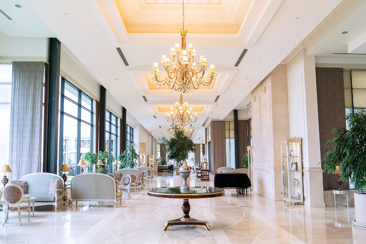 Luxury hotel room